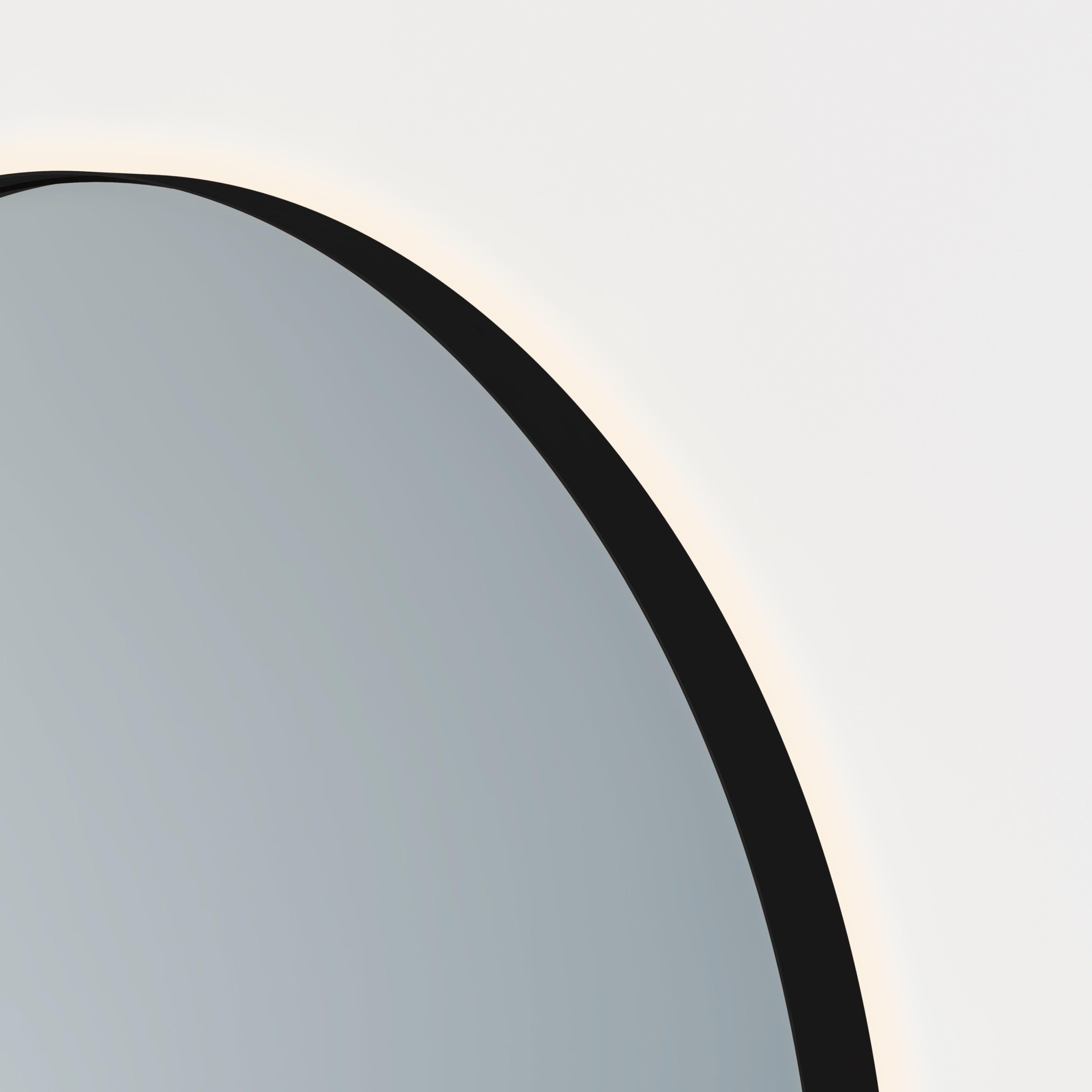 Round Mirror LED 600mm Matte Black (NZ) ABI Bathrooms & Interiors